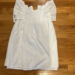 White eyelet dress size 6